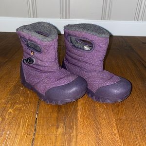Kids Bogs Weather Boots, purple, Size 11